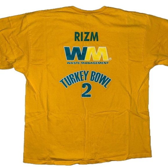 Vintage Other - Y2k Wastemanagement Turkeybowl Promo Tee 2XL